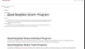 
							         Good Neighbor Grant® Program - State Farm®								  
							    