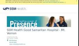 
							         Good Samaritan Hospital - Mt. Vernon | SSM Health								  
							    