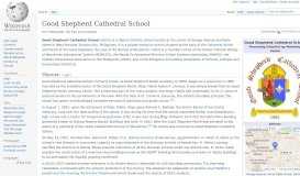 
							         Good Shepherd Cathedral School - Wikipedia								  
							    