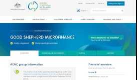 
							         Good Shepherd Microfinance | Australian Charities and Not-for-profits ...								  
							    