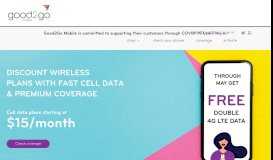 
							         Good2Go Mobile | Prepaid Cell Phone Plans								  
							    