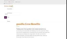 
							         good4u Crew Benefits | Natural Grocers								  
							    