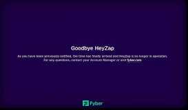 
							         Goodbye HeyZap								  
							    