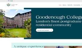 
							         Goodenough College								  
							    