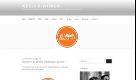 
							         Goodlife 12 Week Challenge: Week 1 - Kelly's world								  
							    