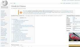 
							         GoodLife Fitness - Wikipedia								  
							    