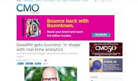 
							         Goodlife gets business 'in shape' with real-time analytics - CMO Australia								  
							    