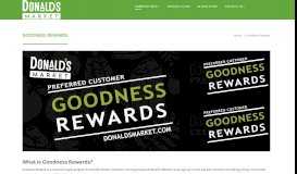 
							         Goodness Rewards - Donald's Market								  
							    