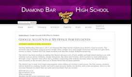 
							         Google Accounts & MS Office For Students - Diamond Bar High School								  
							    