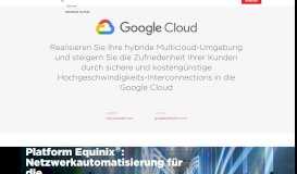 
							         Google Cloud Platform | Equinix								  
							    
