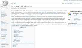 
							         Google Cloud Platform - Wikipedia								  
							    