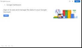 
							         Google Dashboard - Google Account								  
							    