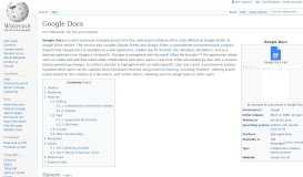 
							         Google Docs - Wikipedia								  
							    
