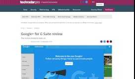 
							         Google+ for G Suite review | TechRadar								  
							    