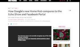 
							         Google Home Hub vs. Amazon Echo Show vs. Facebook Portal: how ...								  
							    