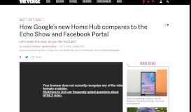 
							         Google Home Hub vs. Amazon Echo Show vs. Facebook Portal ...								  
							    