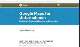 
							         Google Maps – Einsatzmöglichkeiten & IT-Integration für ... - Ubilabs								  
							    