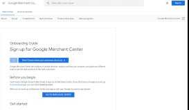 
							         Google Merchant Center - Google Support								  
							    