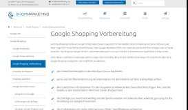 
							         Google Shopping Vorbereitung - Shopmarketing								  
							    