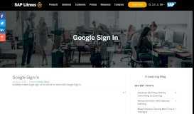 
							         Google Sign In - Litmos								  
							    
