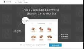 
							         Google Sites, Add a Free Shopping Cart to Your Google Site Now!								  
							    