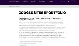 
							         Google Sites ePortfolio | NYU Wagner								  
							    