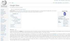 
							         Google Sites - Wikipedia								  
							    