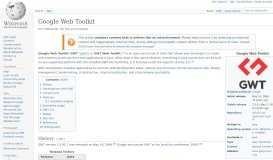 
							         Google Web Toolkit - Wikipedia								  
							    