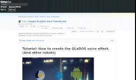 
							         Googol GLaDOS Voice Tutorial, Originally from my site. re-edited in ...								  
							    