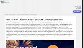 
							         GOOSE VPN Discount Code: 85% OFF Coupon Code 2019 ...								  
							    