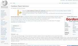 
							         Gordon Food Service - Wikipedia								  
							    