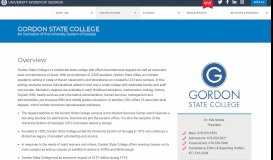 
							         Gordon State College | University System of Georgia								  
							    