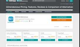 
							         GOrendezvous Pricing, Features, Reviews & Comparison of ...								  
							    