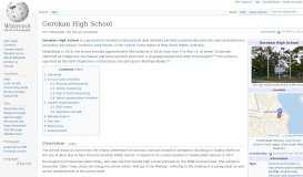 
							         Gorokan High School - Wikipedia								  
							    