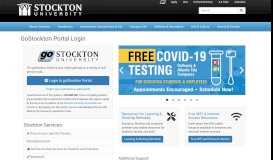 
							         GoStockton Portal Login - Portal | Stockton University								  
							    