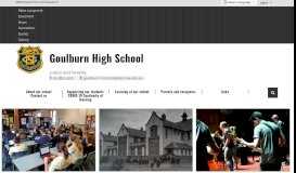 
							         Goulburn High School: Home								  
							    