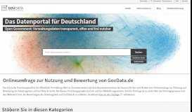 
							         GovData | Datenportal für Deutschland - GovData								  
							    