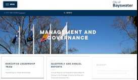 
							         Governance Portal | City of Bayswater								  
							    