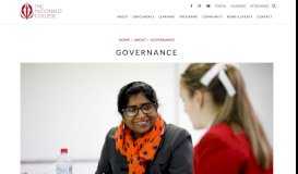 
							         Governance - The McDonald College								  
							    