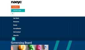
							         Governing Board | NAEYC								  
							    