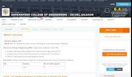 
							         Government College of Engineering - [GCOE], Jalgaon ...								  
							    