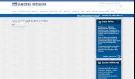 
							         Government Data Portal | Statistics Botswana								  
							    