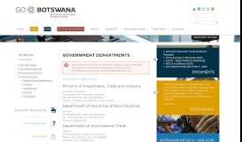 
							         Government Departments | Go Botswana | Botswana Investment and ...								  
							    