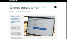 
							         Government Digital Service (GDS) - GOV.UK blogs								  
							    