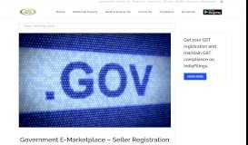 
							         Government E-Marketplace - Seller Registration Guide - IndiaFilings ...								  
							    