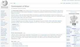 
							         Government of Bihar - Wikipedia								  
							    