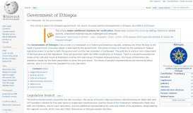 
							         Government of Ethiopia - Wikipedia								  
							    