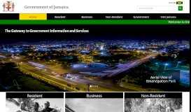 
							         Government of Jamaica Portal - GOV.JM | Home								  
							    
