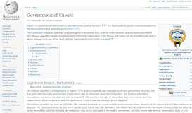 
							         Government of Kuwait - Wikipedia								  
							    