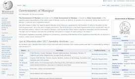 
							         Government of Manipur - Wikipedia								  
							    